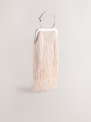 Nude/Pink Tassel Ring Bag - Image 5 of 8