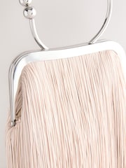 Nude/Pink Tassel Ring Bag - Image 6 of 8