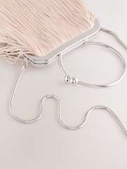 Nude/Pink Tassel Ring Bag - Image 7 of 8