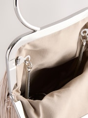 Nude/Pink Tassel Ring Bag - Image 8 of 8