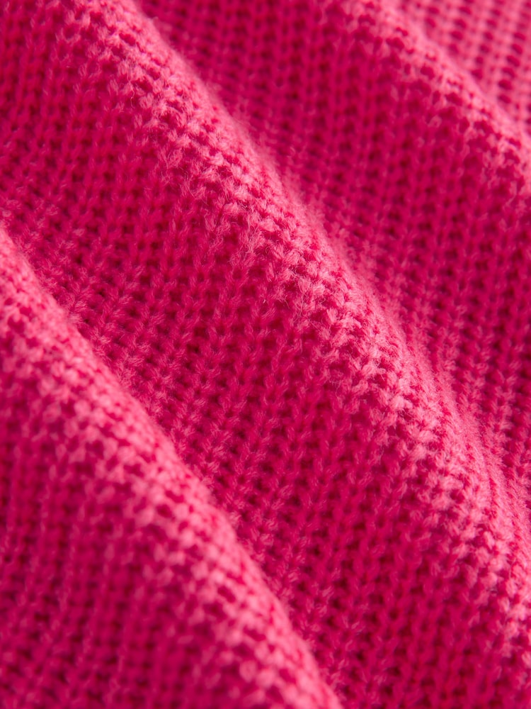 Pink - Kuscheliger, langer Tunika-Strickpullover mit Rundhalsausschnitt - Bild 9 von 9 Pink - Kuscheliger, langer Tunika-Strickpullover mit Rundhalsausschnitt - Bild 9 von 9