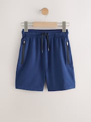 Navy Blue Light Weight Sports Shorts (3-17yrs) - Image 1 of 4