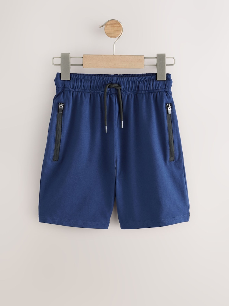 Navy Blue Light Weight Sports Shorts (3-17yrs) - Image 1 of 4