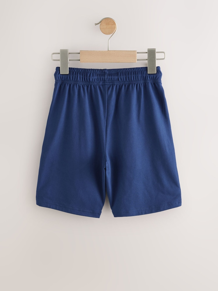 Navy Blue Light Weight Sports Shorts (3-17yrs) - Image 2 of 4