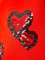 Roman Orange Heart Sequin Detail Jumper - Image 6 of 6