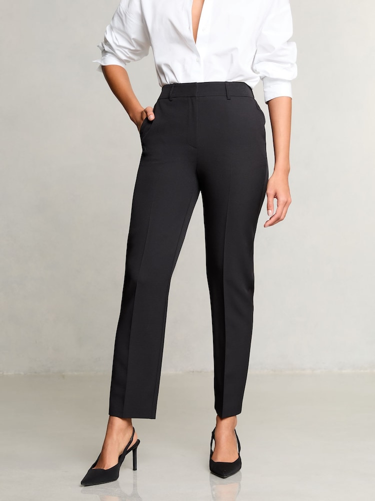 Lipsy Black Petite Tailored Tapered Trousers - Image 1 of 4