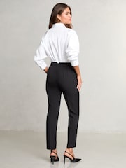 Lipsy Black Petite Tailored Tapered Trousers - Image 4 of 4