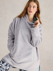 White Stuff Grey Clover Cosy Snuggle Hoodie - Image 3 of 6