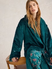 White Stuff Green Clover Cosy Dressing Gown - Image 3 of 6