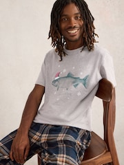 White Stuff Grey Jingle Scales Graphic T-Shirt - Image 3 of 6