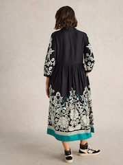 White Stuff Black Alice Shirt Dress - Image 2 of 6