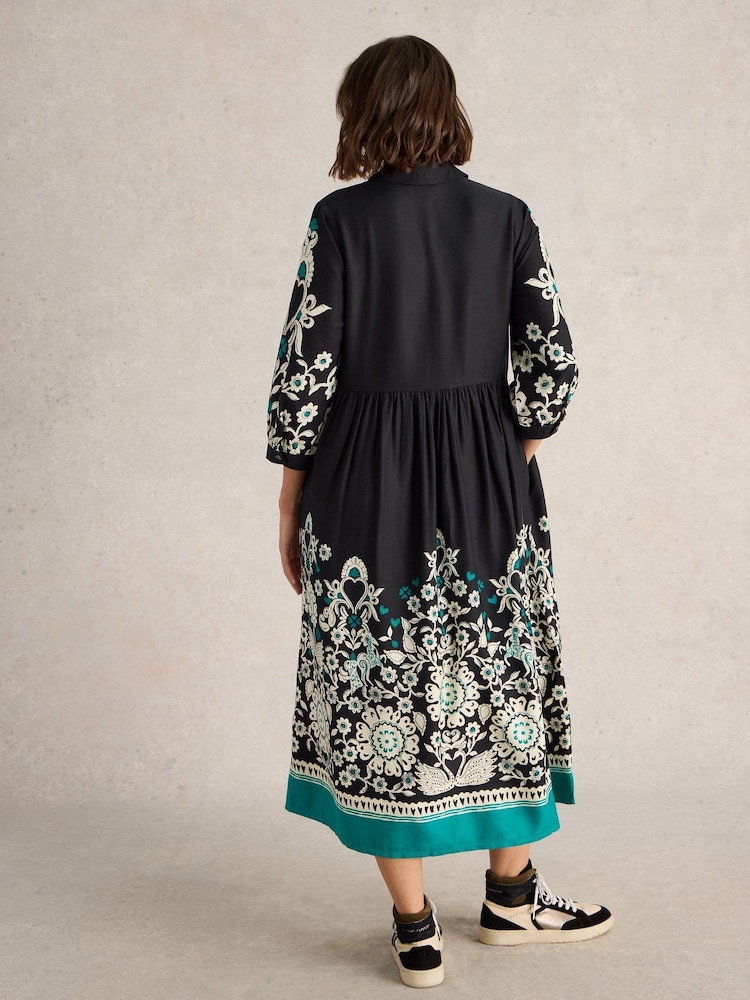White Stuff Black Alice Shirt Dress - Image 2 of 6