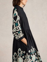White Stuff Black Alice Shirt Dress - Image 4 of 6