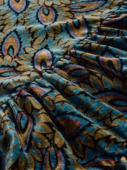 White Stuff Black Velvet Printed Dress - Image 3 of 3