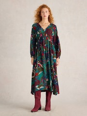White Stuff Green Izzy Midi Dress - Image 1 of 6