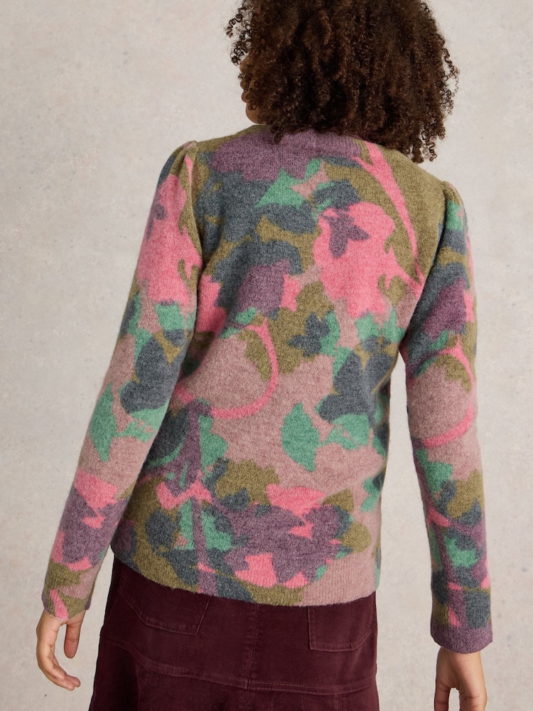White Stuff Green Jodie Printed Floral Jumper - Image 2 of 6 White Stuff Green Jodie Printed Floral Jumper - Image 2 of 6