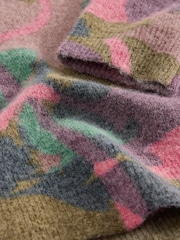White Stuff Green Jodie Printed Floral Jumper - Image 6 of 6
