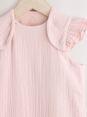 Modern Pink Muslin 1 Tog Baby 100% Cotton Sleep Bag - Image 5 of 8