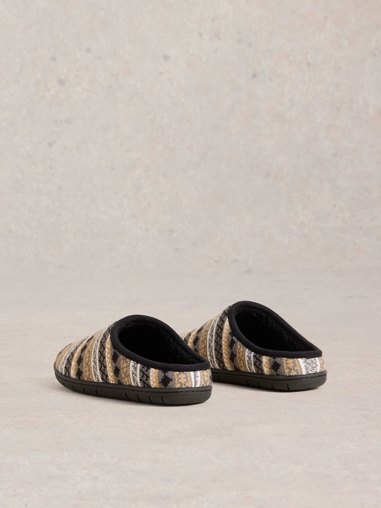 White Stuff Grey Knitted Mule Slippers - Image 3 of 4