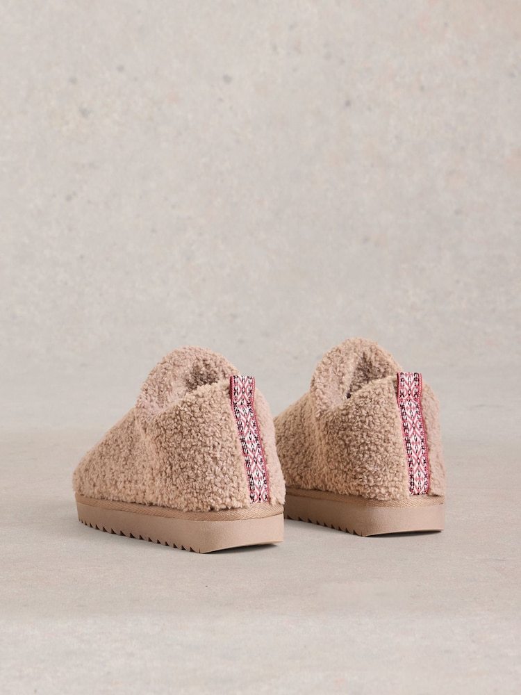White Stuff Natural Borg Slipper Booties - Image 3 of 4