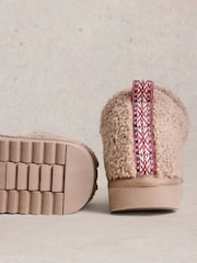 White Stuff Natural Borg Slipper Booties - Image 4 of 4