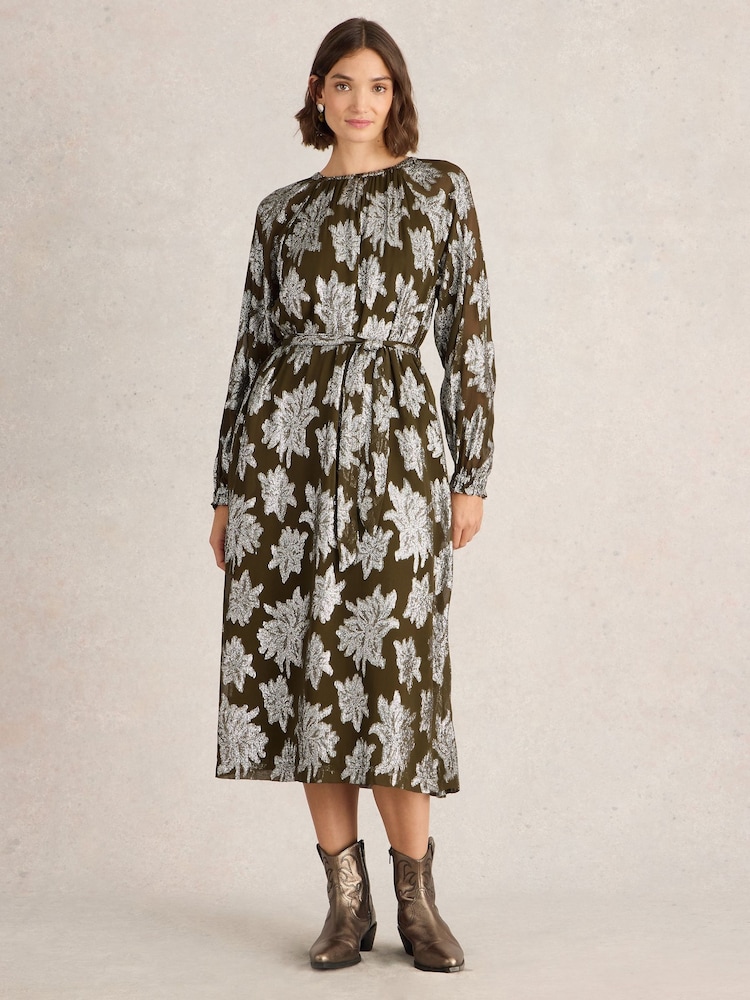 White Stuff Phoebe Jacquard-Maxikleid - Bild 1 von 6 White Stuff Phoebe Jacquard-Maxikleid - Bild 1 von 6
