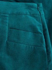 White Stuff Green Coral Velvet Skirt - Image 6 of 6