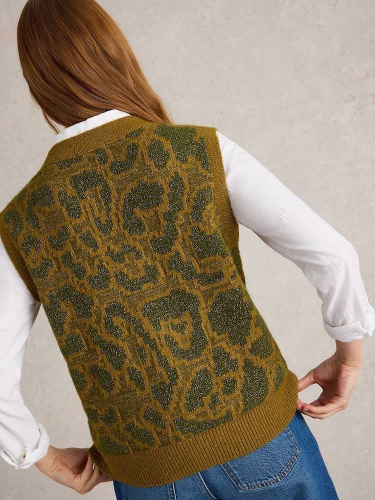 White Stuff Green Sidney Sparkle Tank Top - Image 2 of 6
