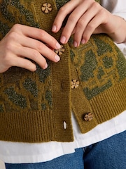 White Stuff Green Sidney Sparkle Tank Top - Image 4 of 6