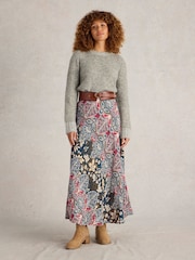 White Stuff Green Hope Bias Cut Maxi Skirt - Image 1 of 6