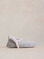 White Stuff Grey Reya Closed Back Slippers - Image 1 of 4