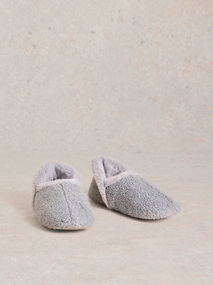 White Stuff Grey Reya Closed Back Slippers - Image 2 of 4