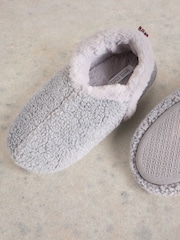 White Stuff Grey Reya Closed Back Slippers - Image 4 of 4