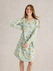 White Stuff Blue Eva Jersey Nightie - Image 3 of 6