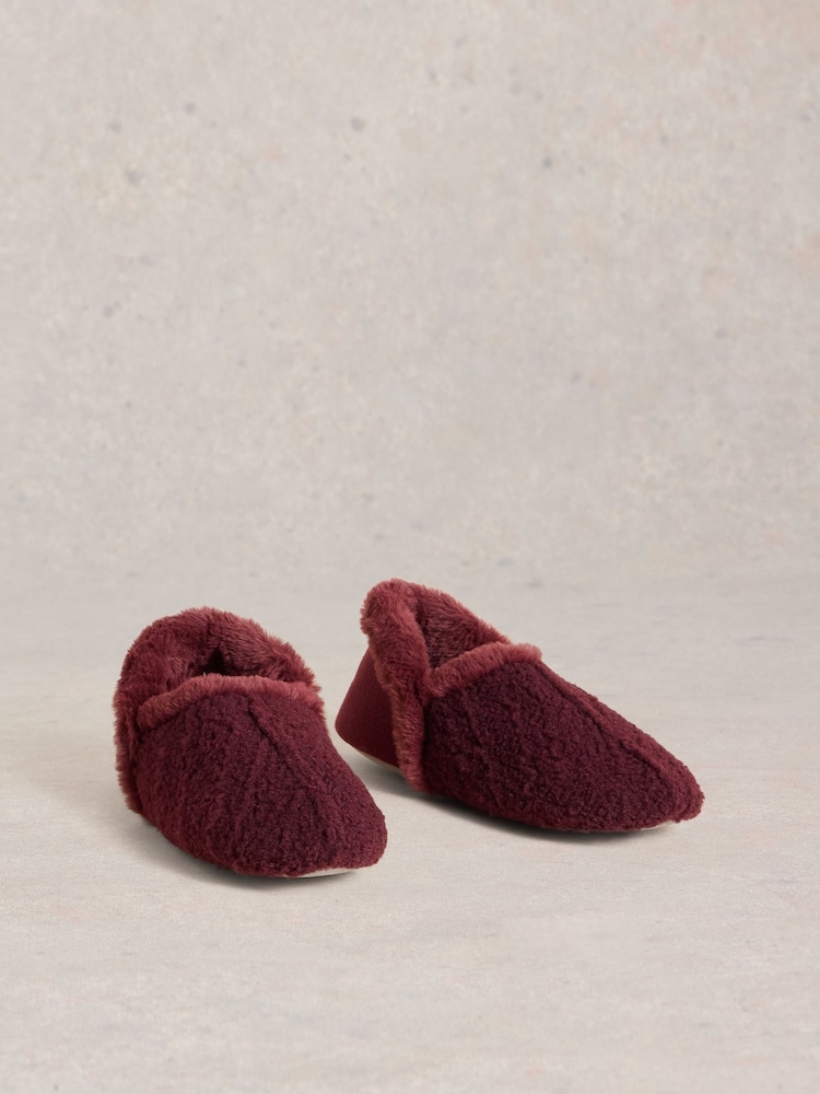 White Stuff Red Reya Closed Back Slippers - Image 2 of 4