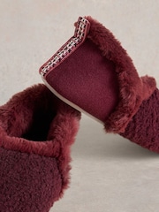 White Stuff Red Reya Closed Back Slippers - Image 4 of 4
