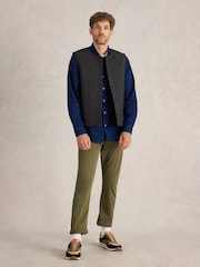 White Stuff Grey McKay Wool Gilet - Image 1 of 6