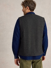 White Stuff Grey McKay Wool Gilet - Image 2 of 6