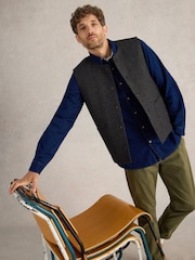 White Stuff Grey McKay Wool Gilet - Image 3 of 6