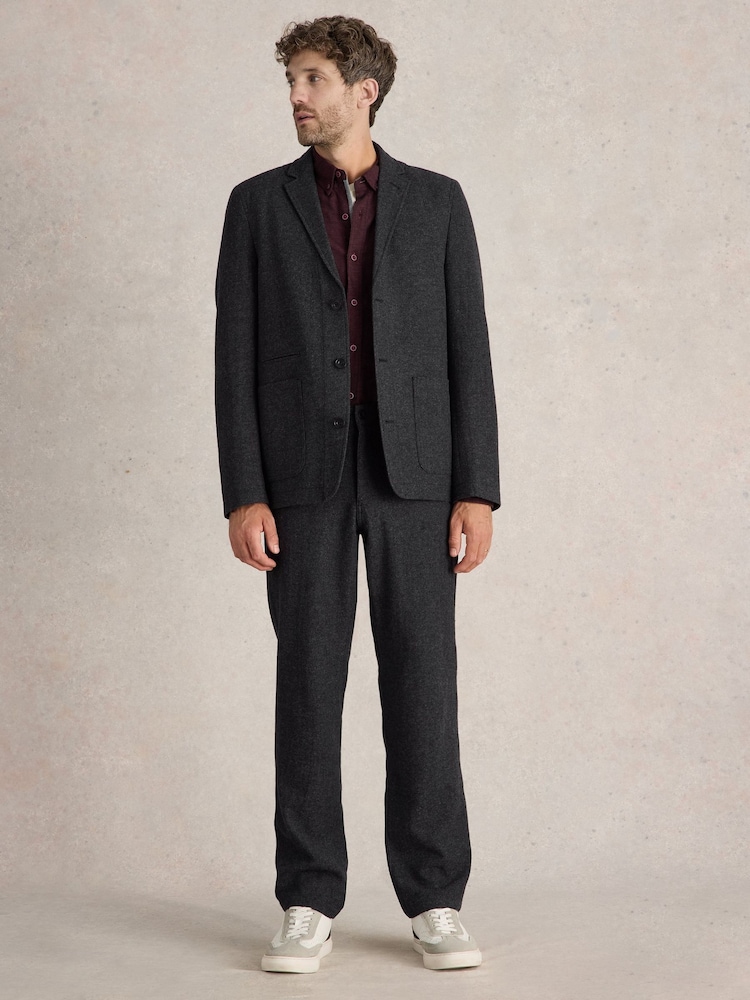 White Stuff Grey McKay Wool Blazer - Image 1 of 6