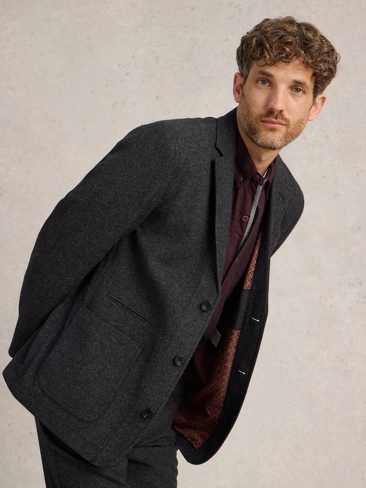 White Stuff Grey McKay Wool Blazer - Image 2 of 6