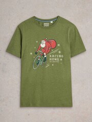 White Stuff Green Racing Home Graphic T-Shirt - Image 5 of 6