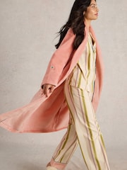 White Stuff Pink Clover Cosy Dressing Gown - Image 3 of 6