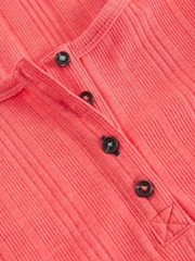 White Stuff Pink Hailey Henley Jersey Vest - Image 6 of 6