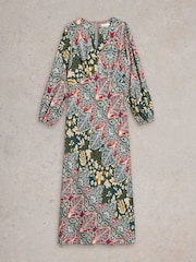 White Stuff Green Hope Bias Cut Dress - Image 5 of 6