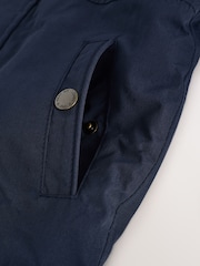Navy Waterproof Borg Lined Parka Coat (3mths-7yrs) - Image 12 of 12