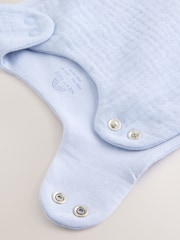 Modern Blue Muslin 1 Tog Baby 100% Cotton Sleep Bag - Image 7 of 8