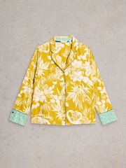 Geel - White Stuff Nina Organic Pyjamas Shirt - Image 5 of 6