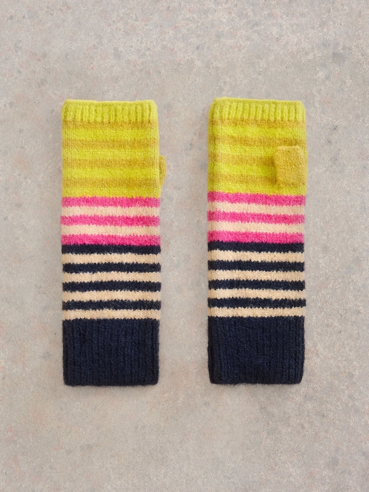 White Stuff Yellow Striped Arm Warmer - Image 1 of 3