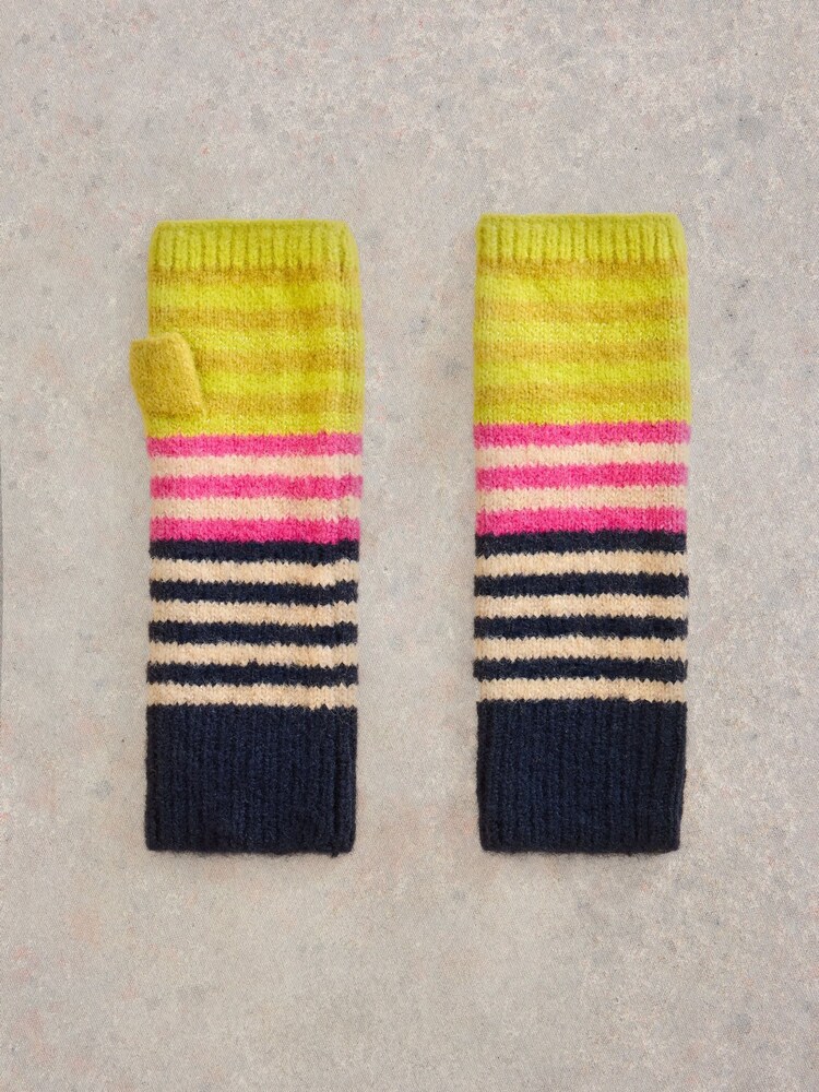 White Stuff Yellow Striped Arm Warmer - Image 2 of 3